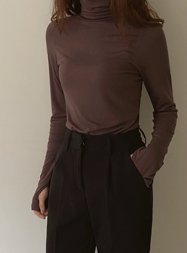 [기획특가/필수템]아인 워머 폴라 티셔츠  가을 겨울 레이어드 이너 터틀넥 반목 무지 기본 베이직 숏 